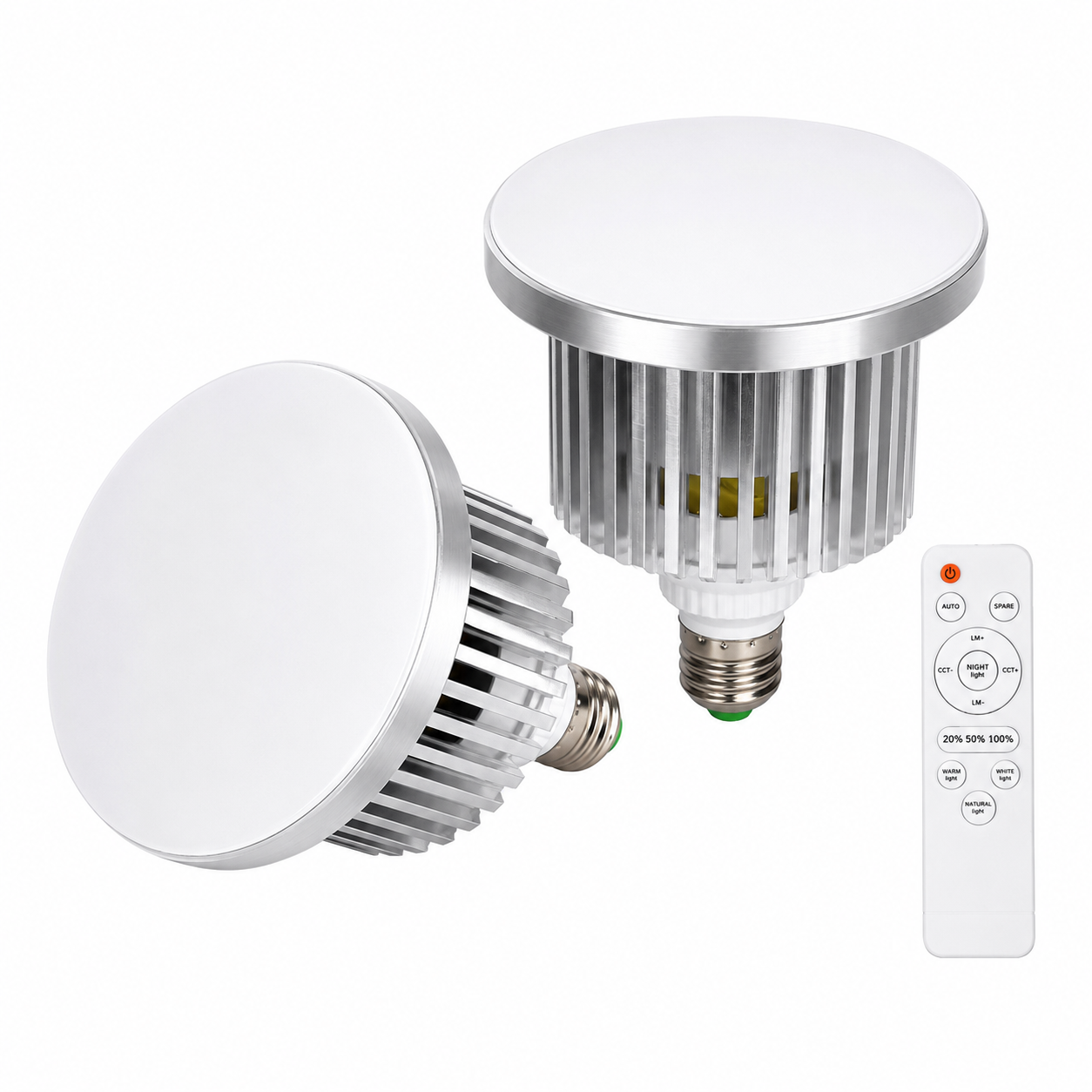2x 'Kreator Kit' 85W 3200K-5500K Replacement LED Bulb with Remote (2 Bulbs) - Bundle