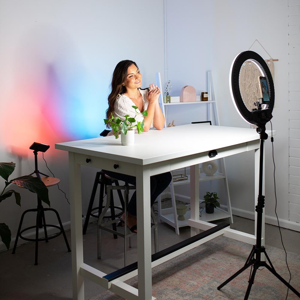 5.5" LED Photography Video Youtube Zoom Lighting Desk Home Kit - Crystal Air