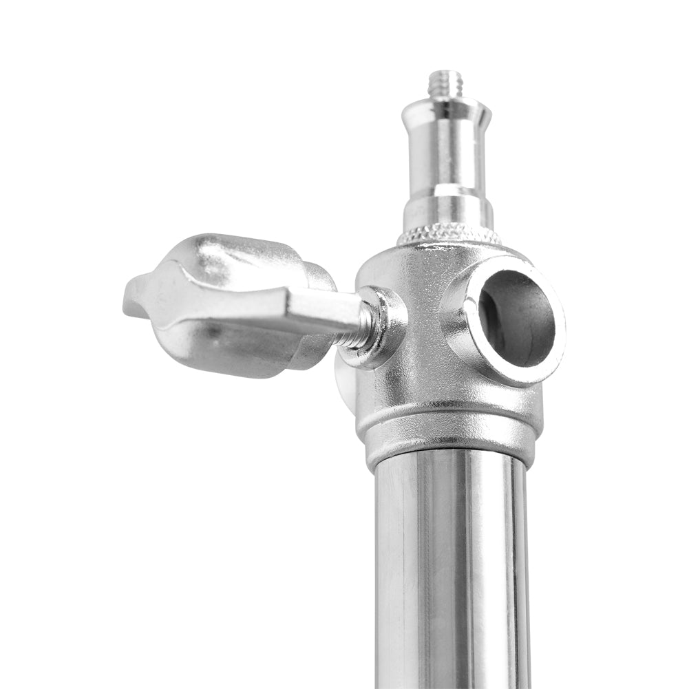 Spectrum 280cm Heavy Duty Air Cushioned Light Stand (Silver) - Twin Bundle