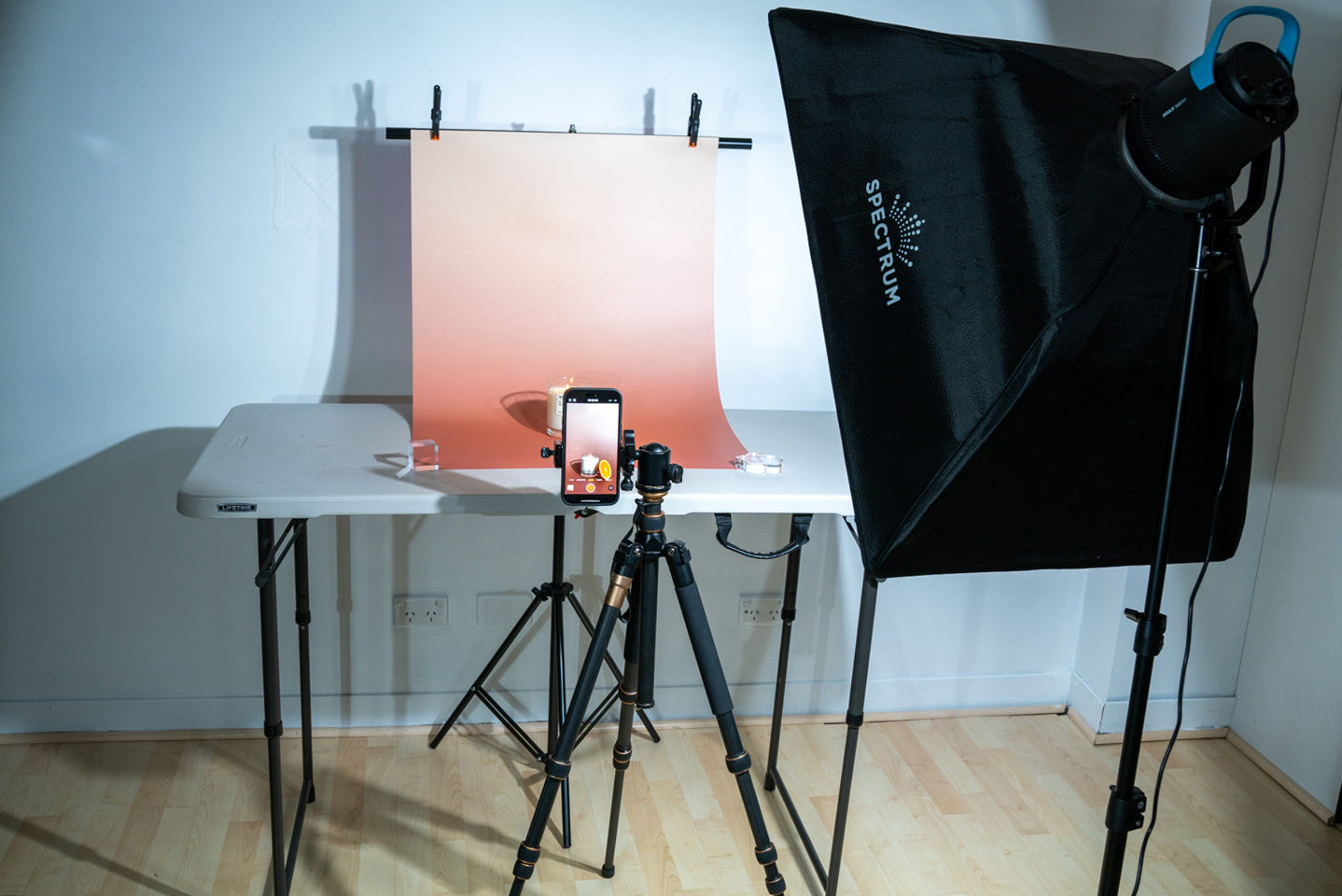 Flat Lay Instagram Backdrop - Duo 'Port Gregory' Gradient (56cm x 87cm)