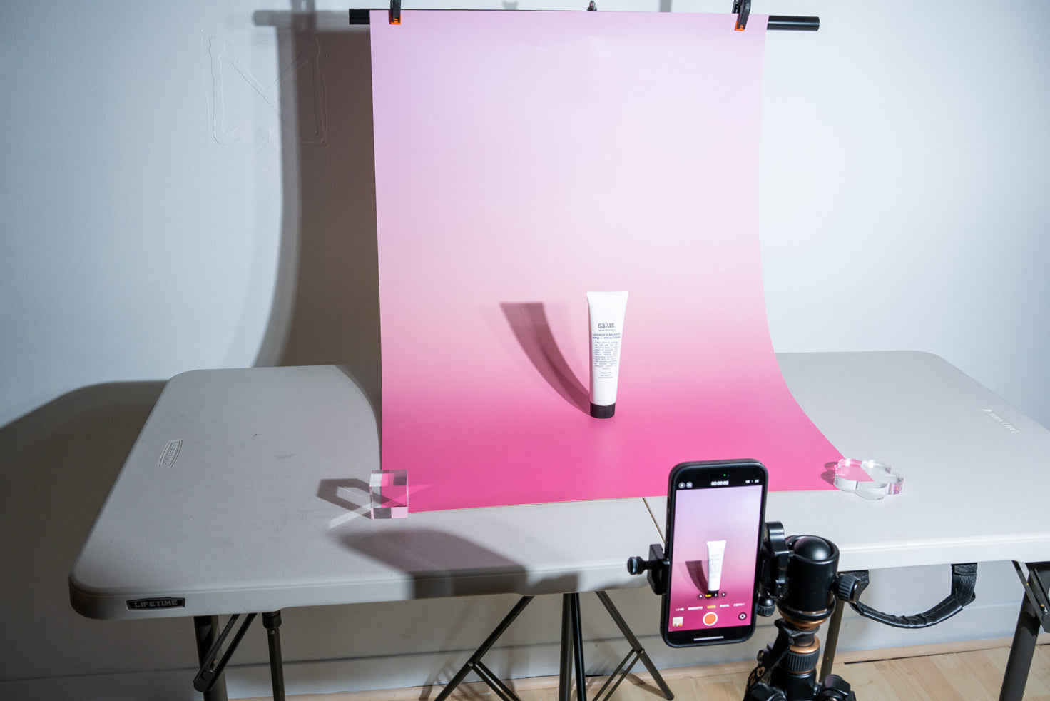 Flat Lay Instagram Backdrop - Duo 'Port Gregory' Gradient (56cm x 87cm)