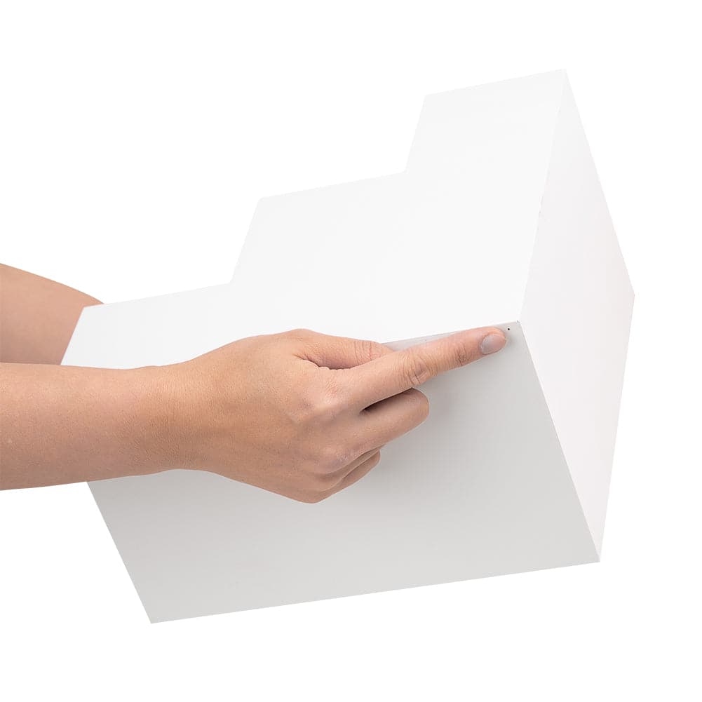 Spectrum White PRO.PROPS Styling Photography Stair Prop - Large 3 Steps