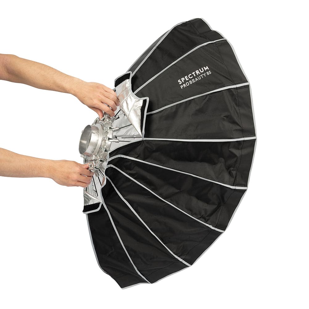 Spectrum Pro Beauty Dish Collapsible Softbox 85cm / 33.5" - Bowens Mount (No Grid)