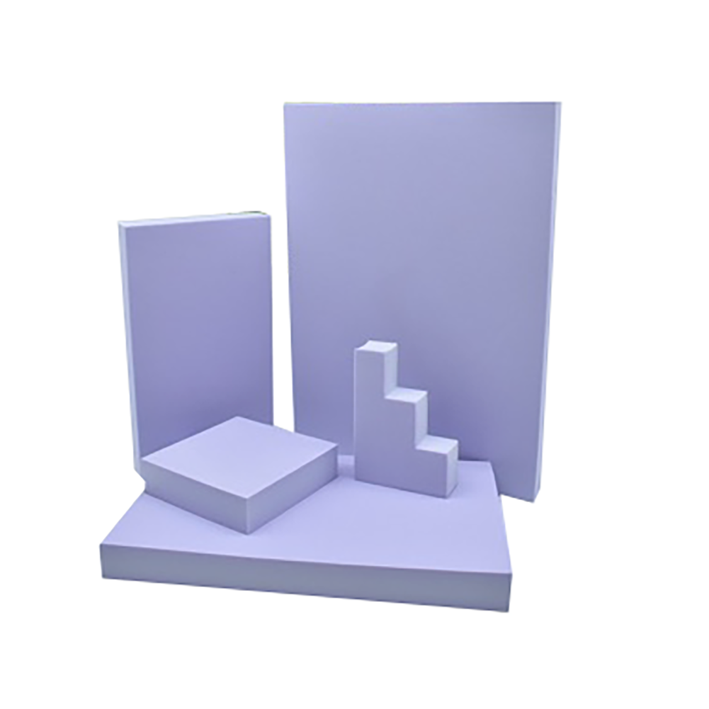 5 Piece Geometric Foam Styling Prop Set for Photography - Mermaid Purple