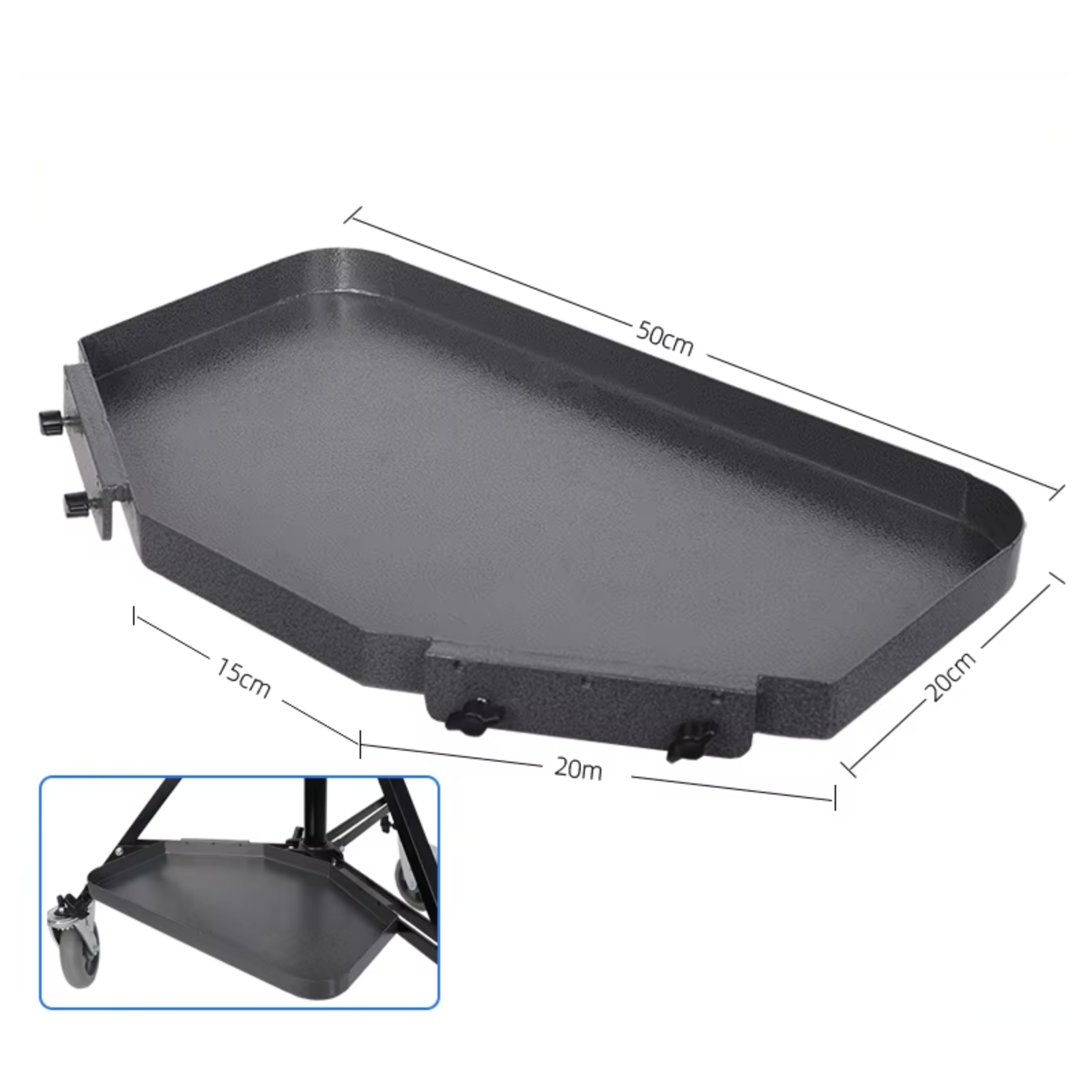 Spectrum LumiWiz 200cm Studio Roller Stand with Vesa Mount and Shelves