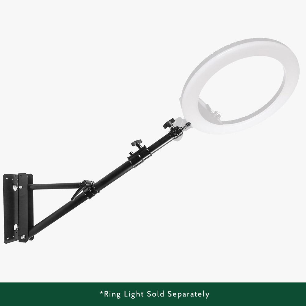 Ceiling Wall Mount Boom Arm for Ring Light & Photography Lighting - LumiBoom (No Ring Light)