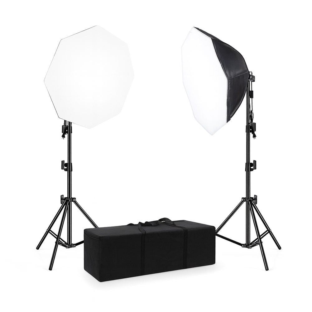 Directional Twin 2 x 135W Octagon Softbox Lighting Kit
