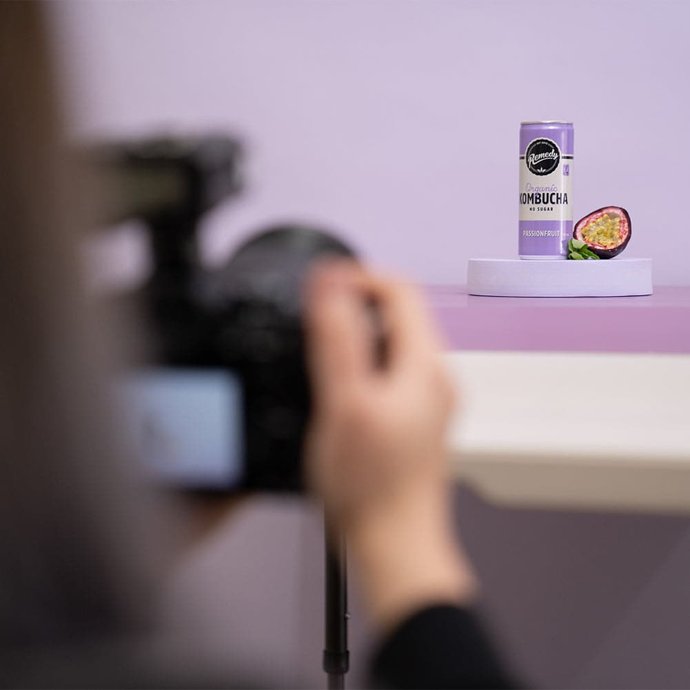 Flat Lay Instagram Backdrop - Duo 'Violet Crush' (56cm x 87cm)