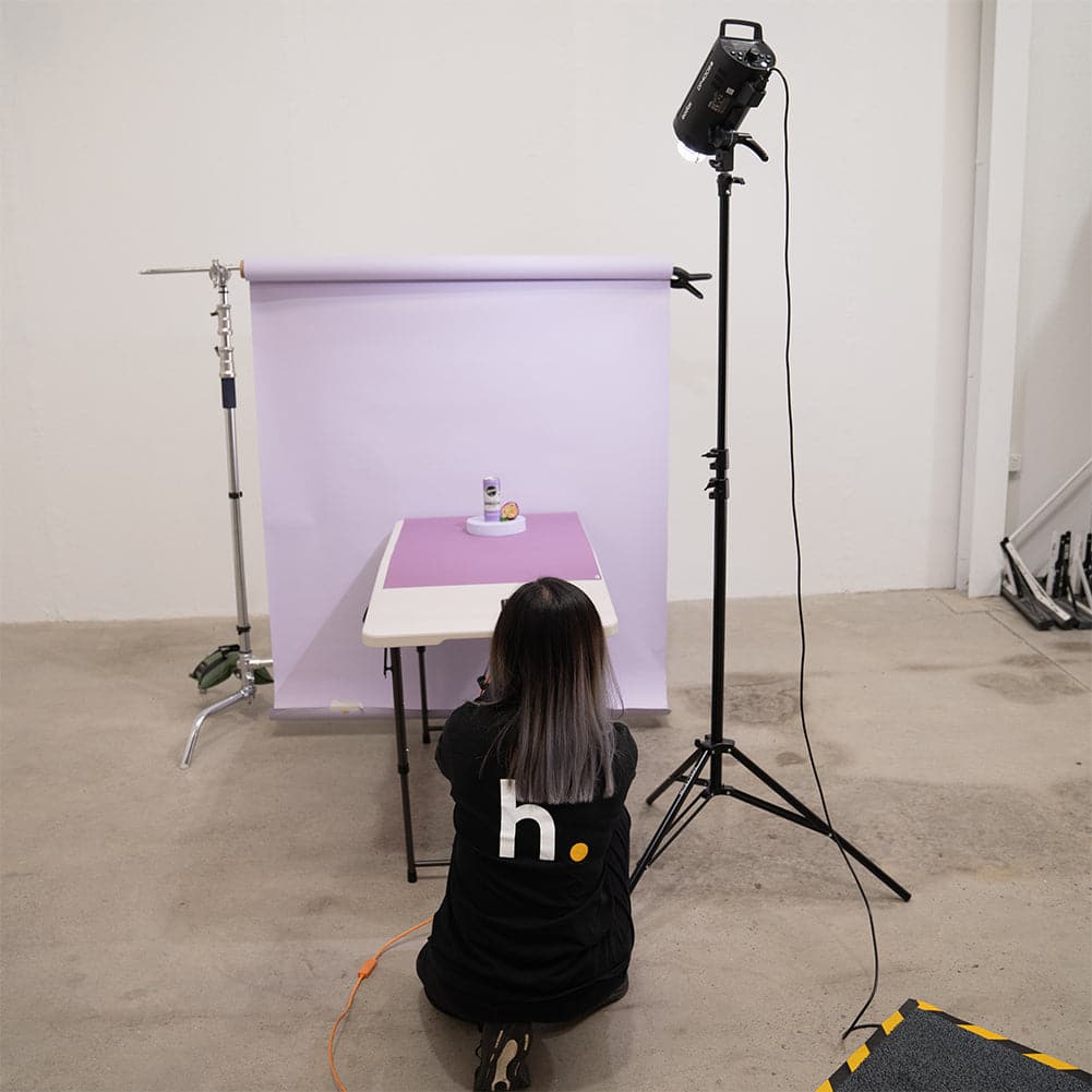Flat Lay Instagram Backdrop - Duo 'Violet Crush' (56cm x 87cm)
