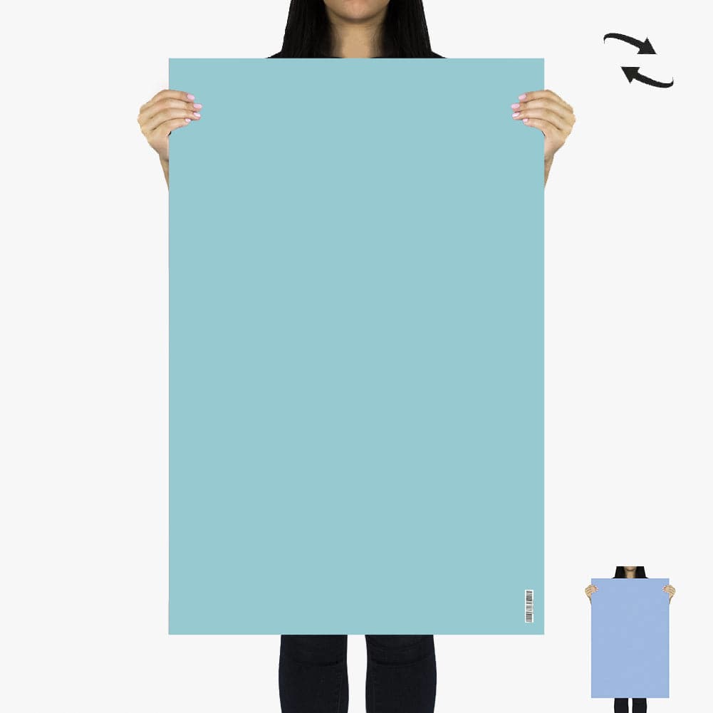 Flat Lay Instagram Backdrop - Duo 'Bahamas Blue' (56cm x 87cm)