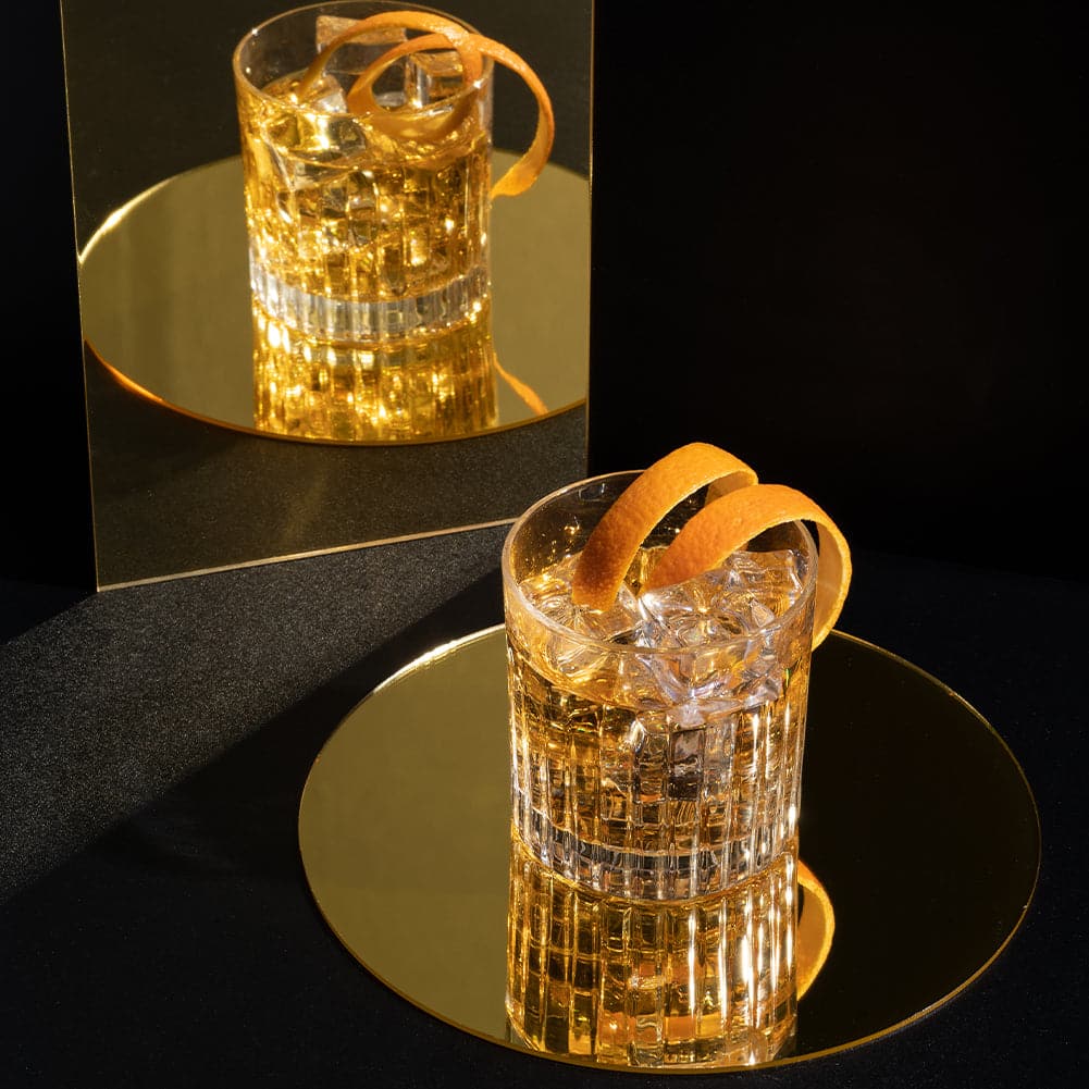 Geometric Acrylic Mirror Styling Props For Photography - Metallic Gold 5 Pack