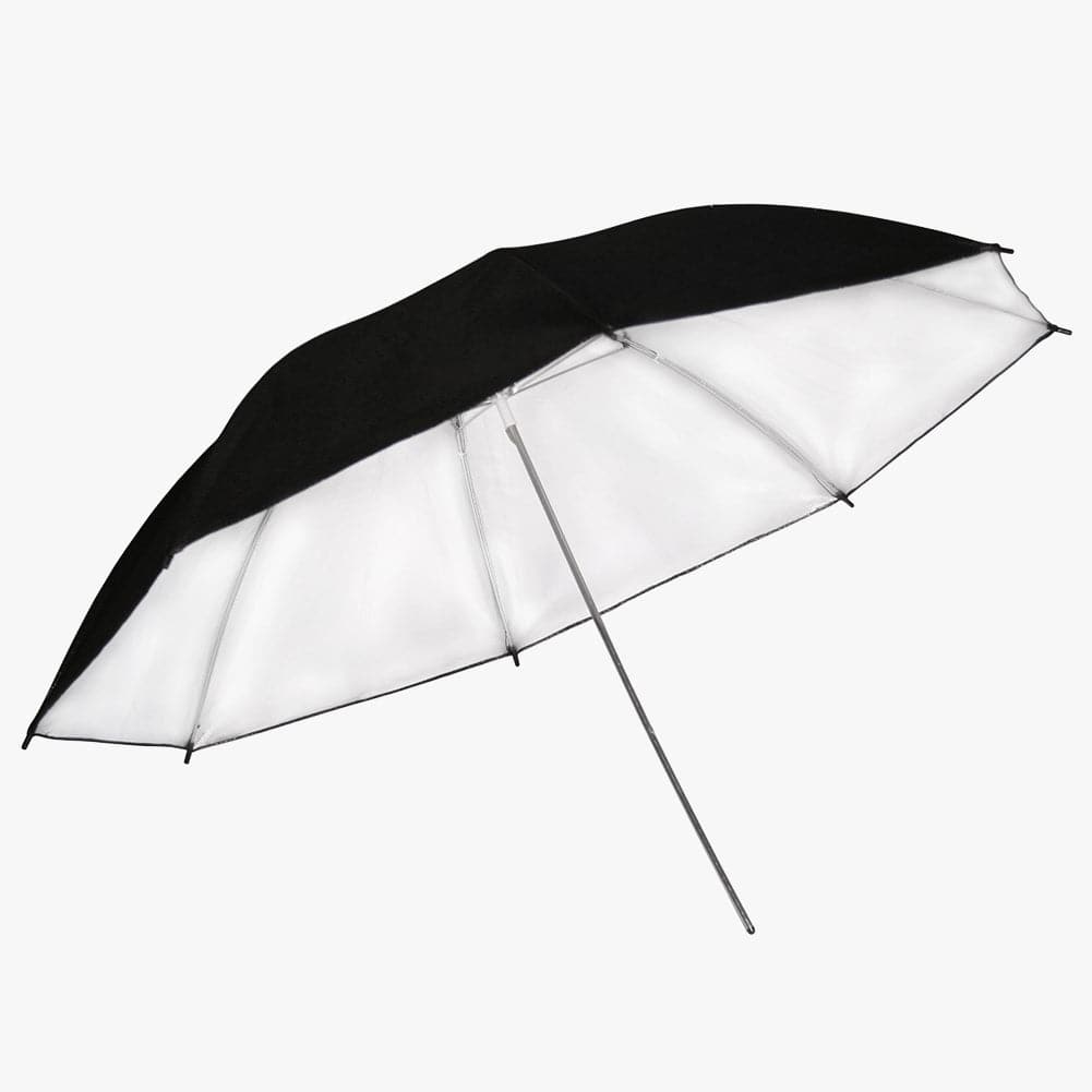 Large Black/Silver Reflector Umbrella (40"/101cm)