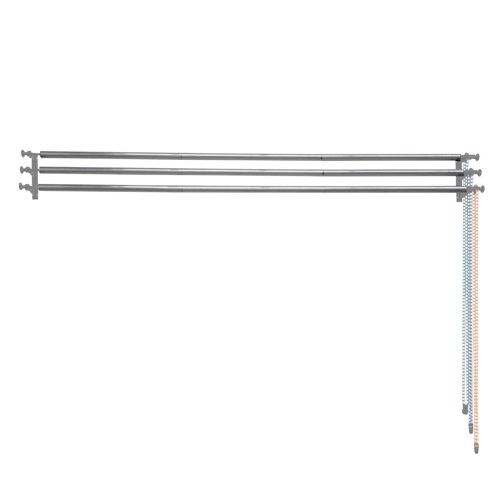 Spectrum Stainless 300cm Steel Backdrop Crossbar for Paper and Vinyl (Triple Set) - Bundle