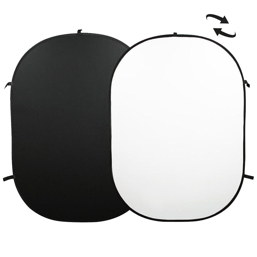 Neewer Black/White Reversible Collapsible Backdrop (150cm x 200cm)