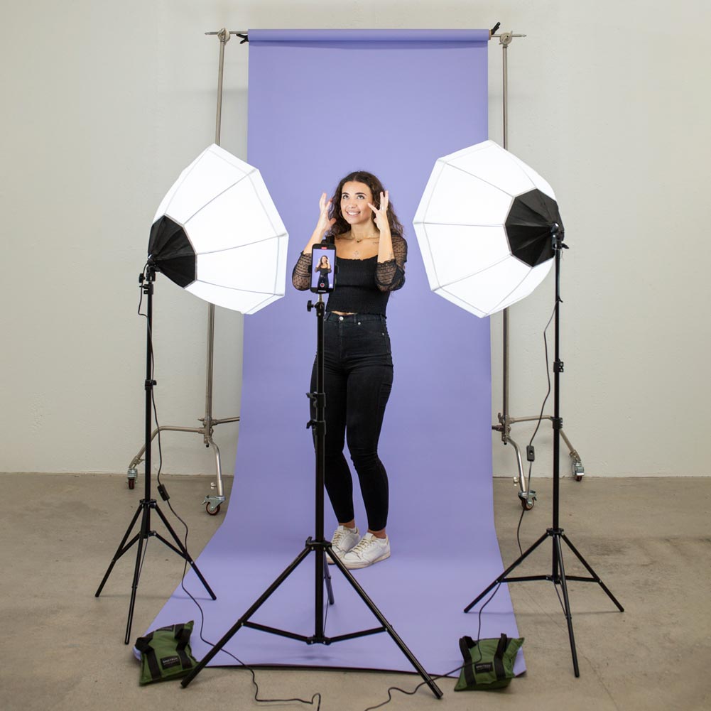 Octagon 'Kreator Kit' Double Dimmable LED Bi-Coloured Octagon Softbox Lighting Kit (DEMO STOCK)