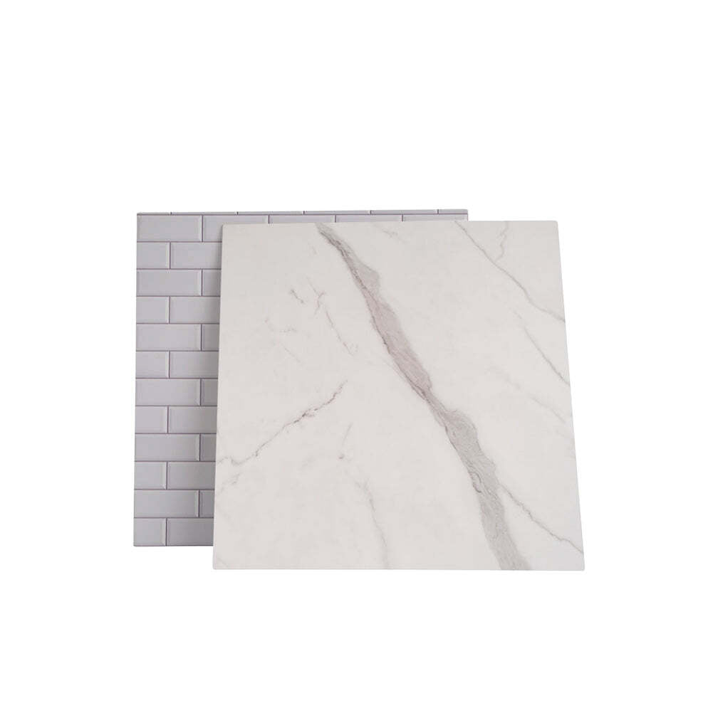 ProBoards Flat Lay Photography Rigid Black & White Marble + Subway Tiles Backdrop - Rushcutters Bay (60cm x 60cm)