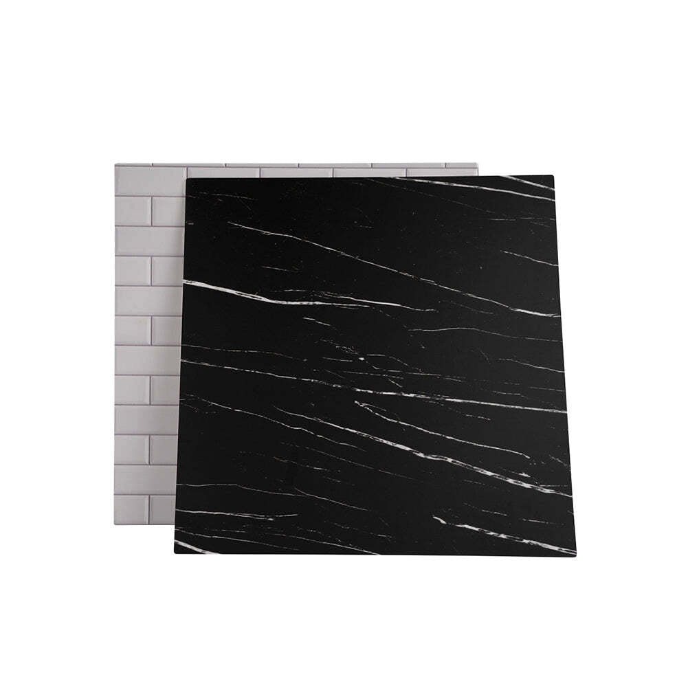 ProBoards Flat Lay Photography Rigid Black & White Marble + Subway Tiles Backdrop - Rushcutters Bay (60cm x 60cm)