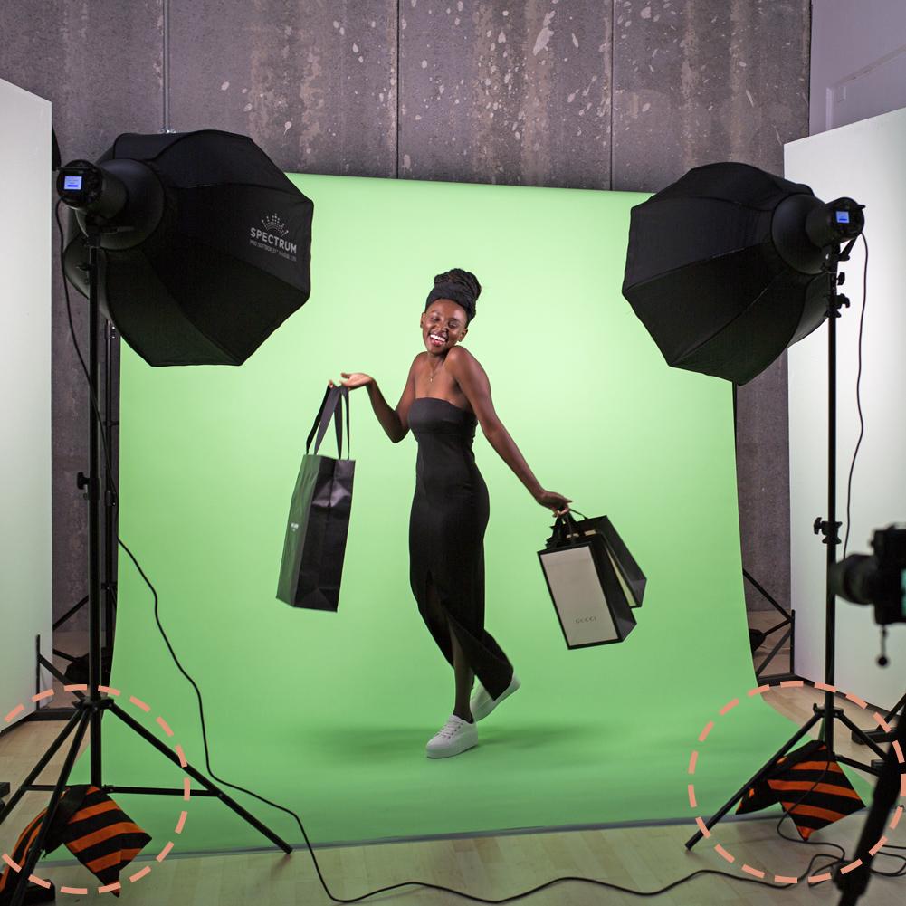 Heavy Duty 10kg Rated Orange / Black Sandbag (Empty)