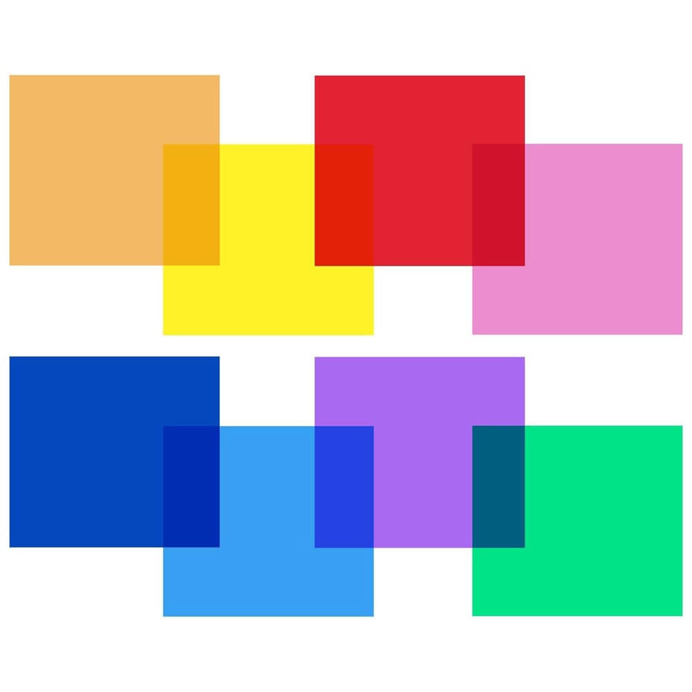 Set of 12 Creative Colour Gel Set for Studio Strobes and LED Panels (30x30cm)