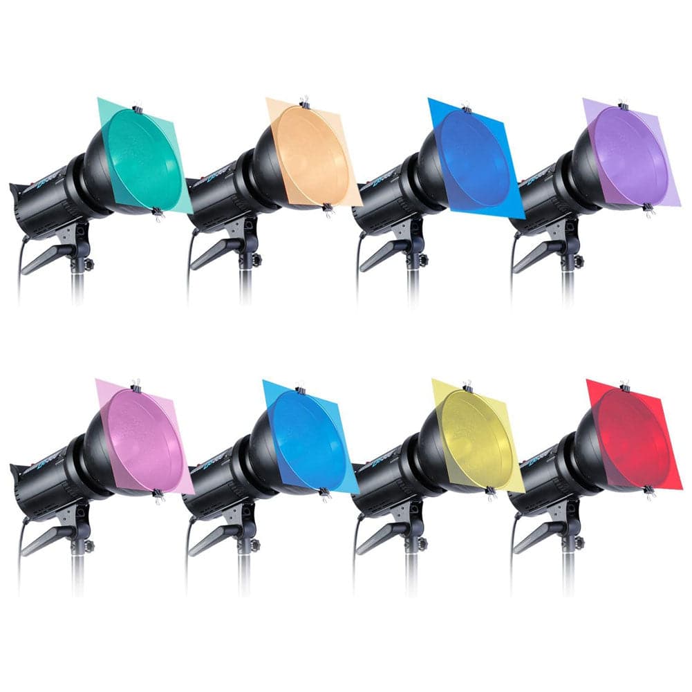 Set of 12 Creative Colour Gel Set for Studio Strobes and LED Panels (30x30cm)