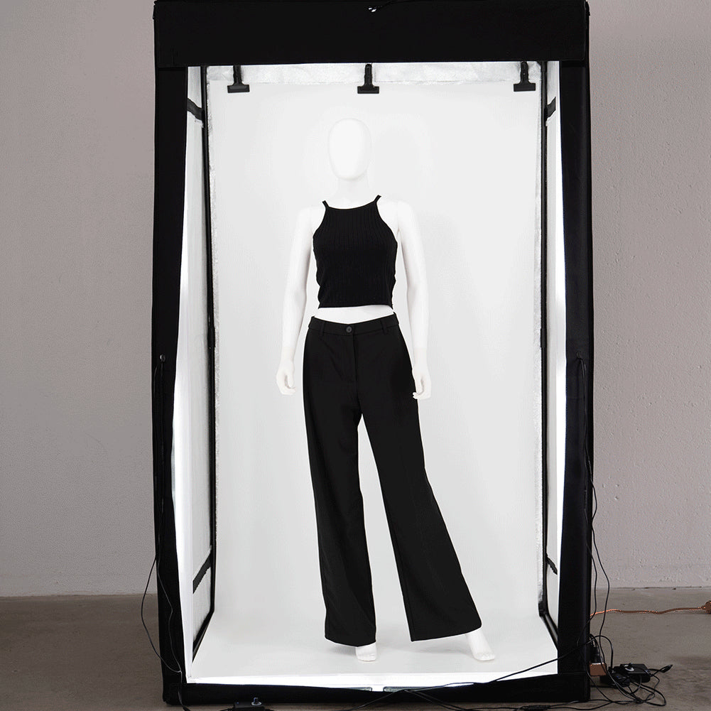 Spectrum 'LumeStudio' 120cm x 200cm x 100cm Ecommerce Fashion Product Photography LED Lighting Booth (DEMO STOCK)