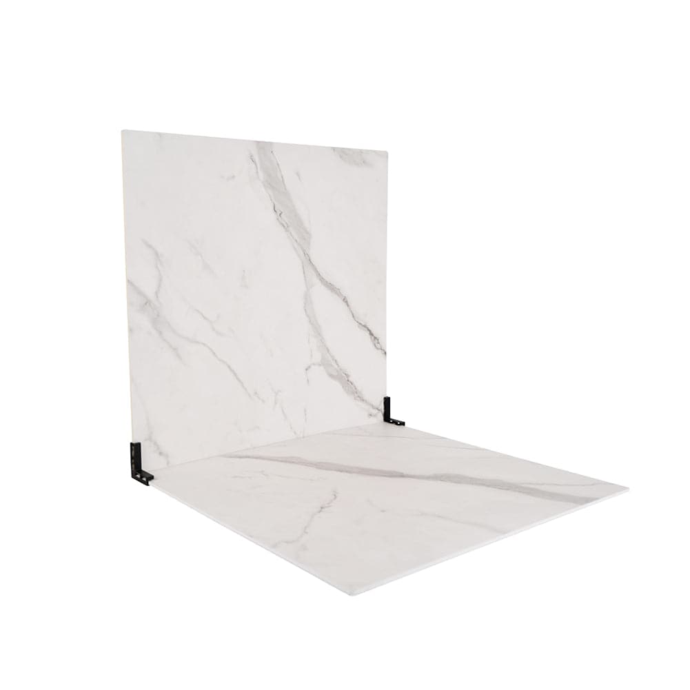 ProBoards Flat Lay Photography Rigid Black & White Marble Backdrop - Tamarama (60cm x 60cm) (EX-DEMO)