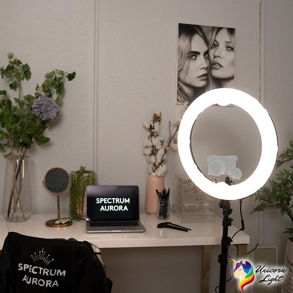 19" LED RGB Rainbow Ring Light - 'Unicorn'