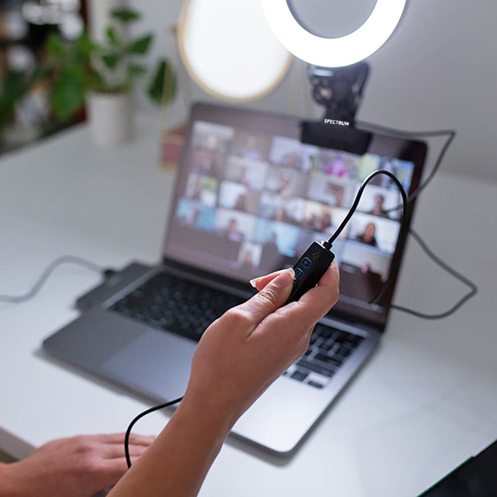 6" Ring Light Clip-On Desk LED - "Ruby"