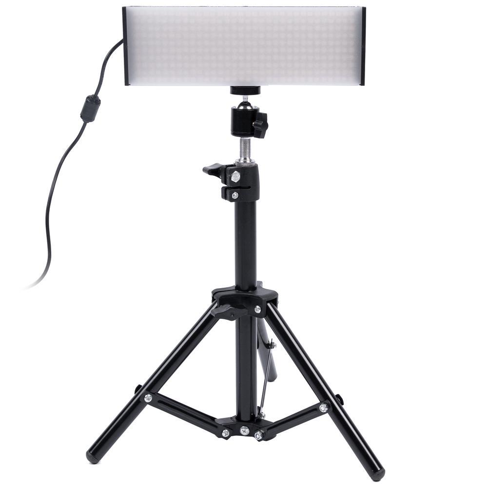 9" LED Photography Video Studio Lighting Kit - 2x 'DUO' Crystal Luxe With Desk Stands