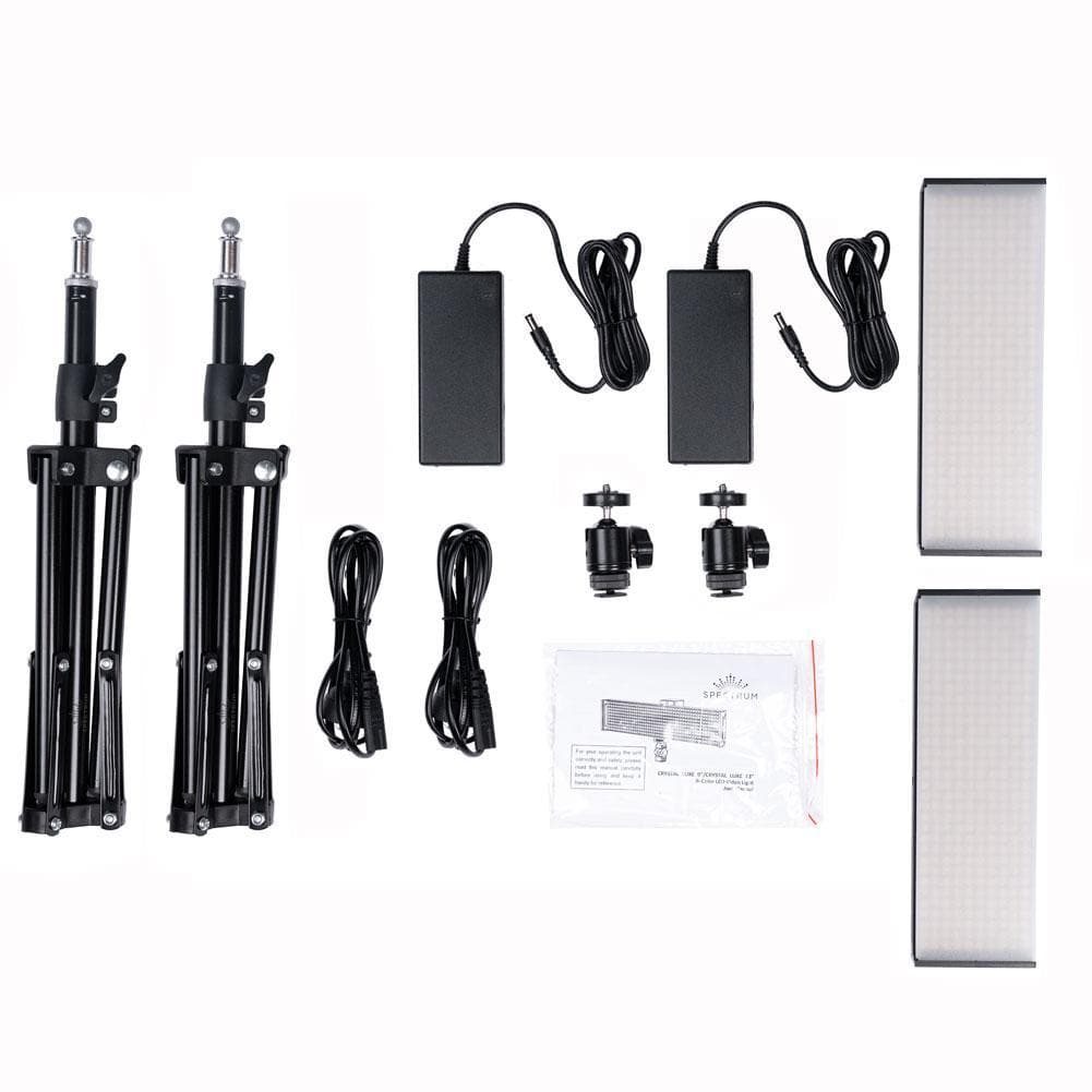 Premium Youtube Lighting Platinum Pro II Ring Light and Crystal Luxe LED Lights Kit