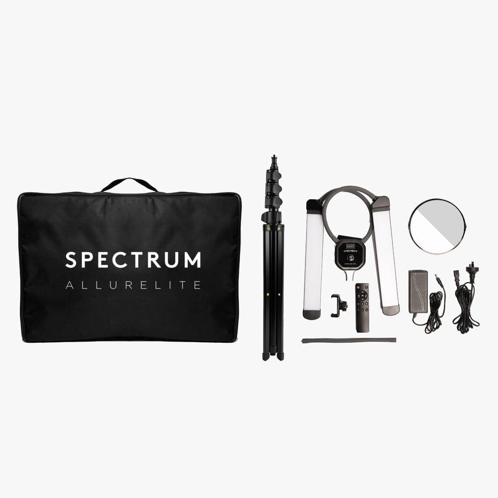 Spectrum "ALLURELITE" Lash and Brow Specialist Pro Beauty LED Industry Duo Lighting Kit (DEMO STOCK)