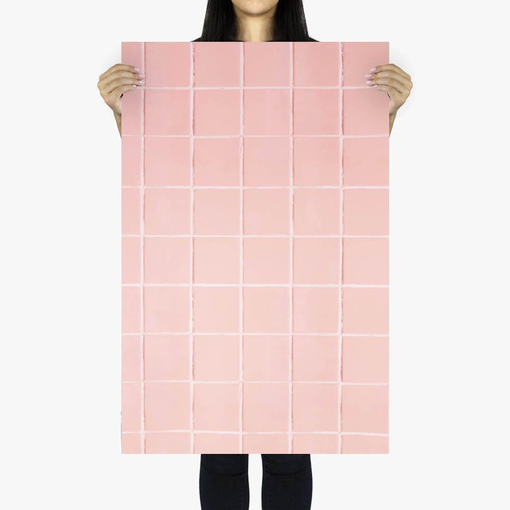 Flat Lay Instagram Backdrop - 'Bondi' White Hexagon Tiles (56cm x 87cm)