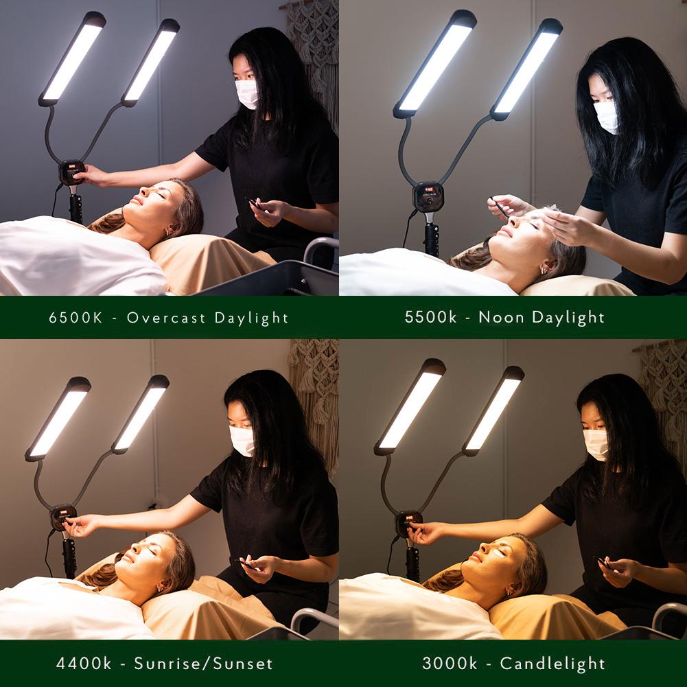 Spectrum "ALLURELITE" Lash and Brow Specialist Pro Beauty LED Industry Duo Lighting Kit (DEMO STOCK)