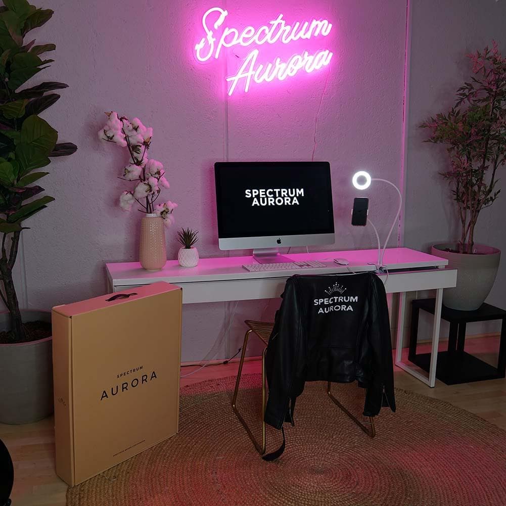 Spectrum Aurora LED Bi-coloured Desk Ring Light - Cosmo