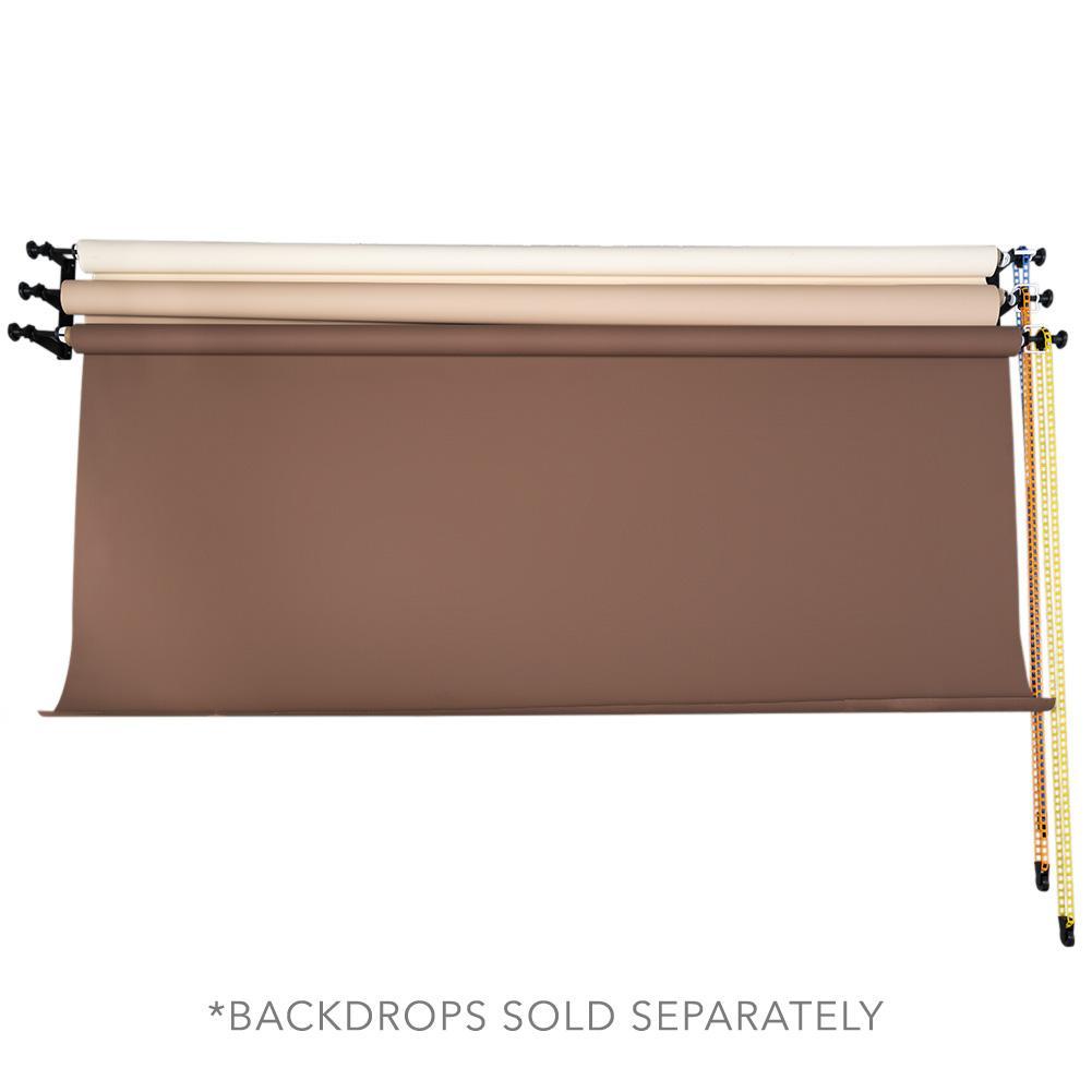 Triple Roller Wall Mount Retractable Manual Photography Backdrop Support System