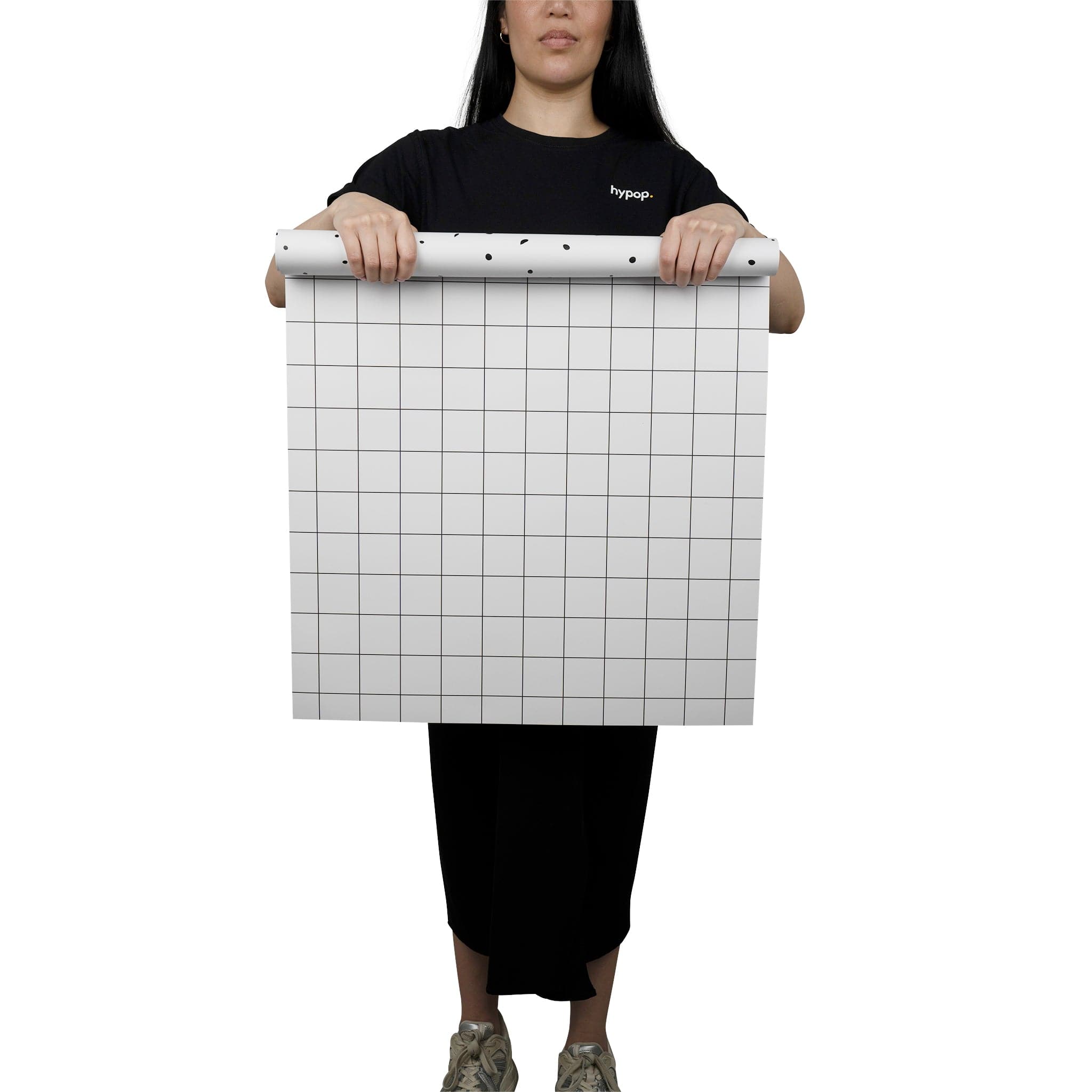 Flat Lay Instagram Backdrop - 'Newtown' Black & White Grid (56cm x 87cm)