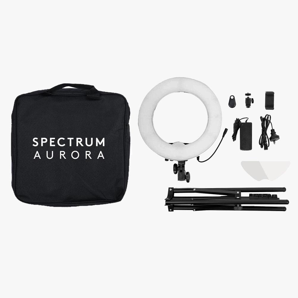 Blogger & Vlogger 13" Ring Light & Softbox Kit - Spectrum Aurora Mini Pearl III