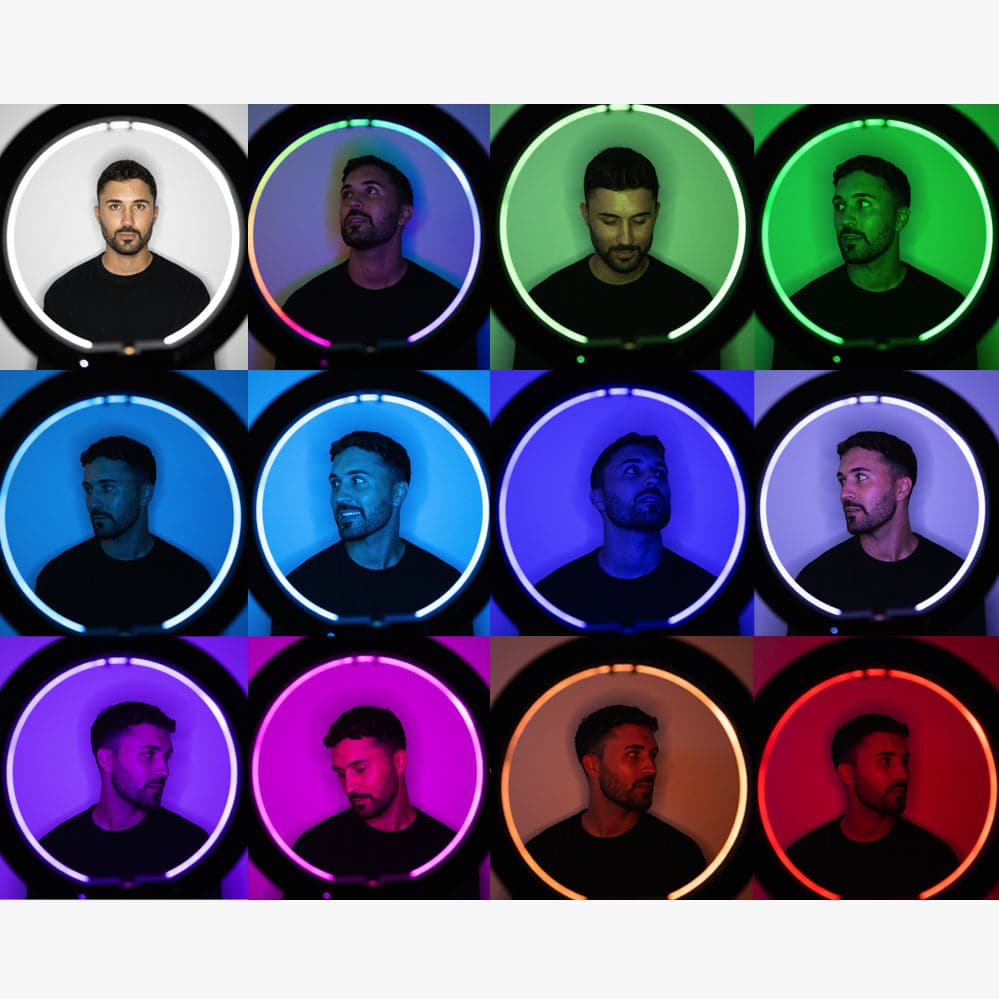 'Double Rainbow' Youtube Gaming Content Creator Dual RGB Unicorn Ring Light Kit