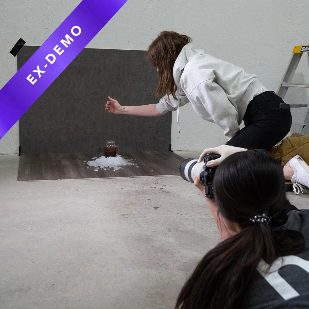 ProBoards Flat Lay Photography Rigid Concrete & Wooden Backdrop - Drysdale (80cm x 120cm)