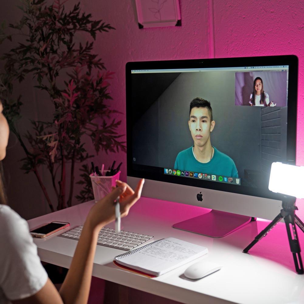 Pro LED Lighting 'Zoom' Video Conferencing Desk Kit - Single Pack