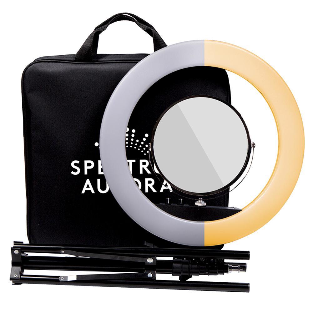 Complete Beauty Ring Light Studio Diamond Luxe & 9" LED Panel Lighting Kit