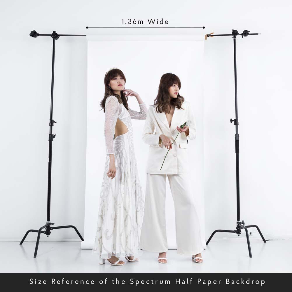 Paper Roll Paper Roll Photography Studio Backdrop Half Width (1.36 x 10M) - Smashed Avocado Green