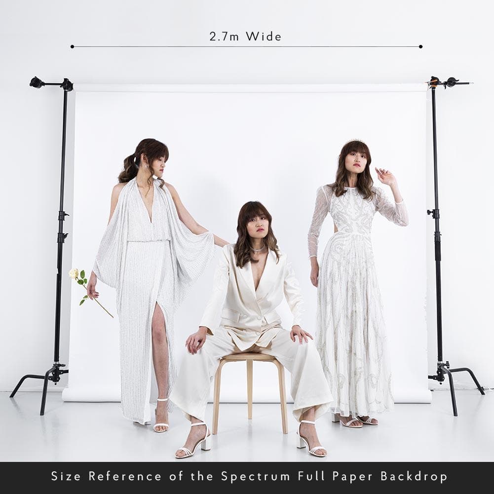 Spectrum Non-Reflective Full Paper Roll Backdrop (2.7 x 10M) - Peach Perfect Orange (DEMO STOCK)