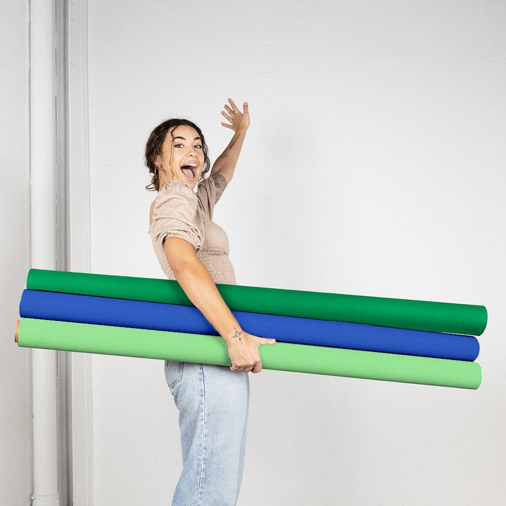 'Streamers Delight' Collection Width Length Photography Studio Paper Backdrop Set (1.36 x 10M)
