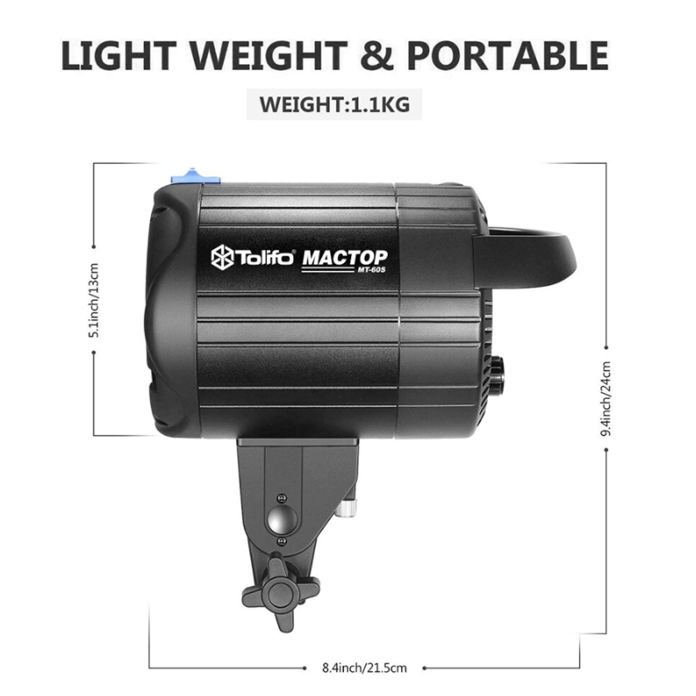 Tolifo MT-60S Continuous 5600K 60W COB Led Light