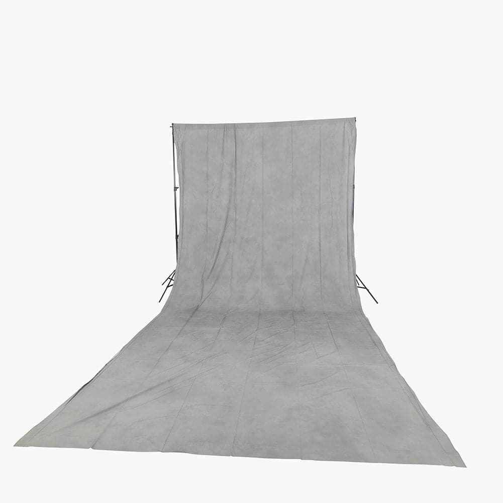 Kaleidoscope Series Grey Mottled Cotton Muslin Backdrop 3M x 6M - Twist of Slate