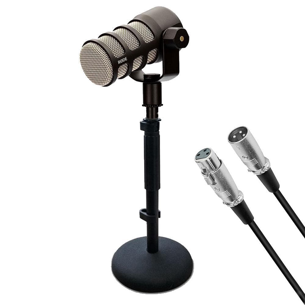 ADD-ON PODMIC MICROPHONE KIT (RODE PODMIC, DESK STAND, 3M XLR CABLE) - Bundle