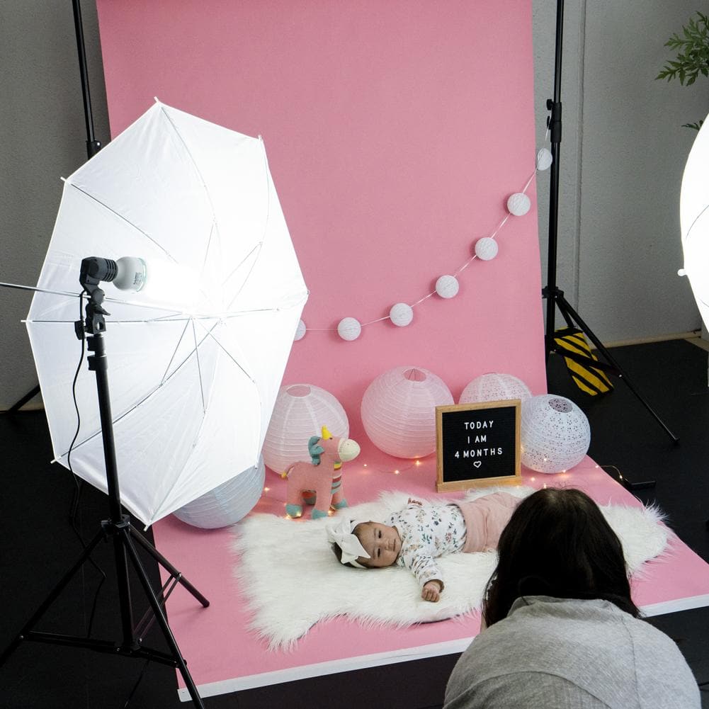 Baby Pink Paper Roll Photography Studio Backdrop Half Length (1.36 x 10M)