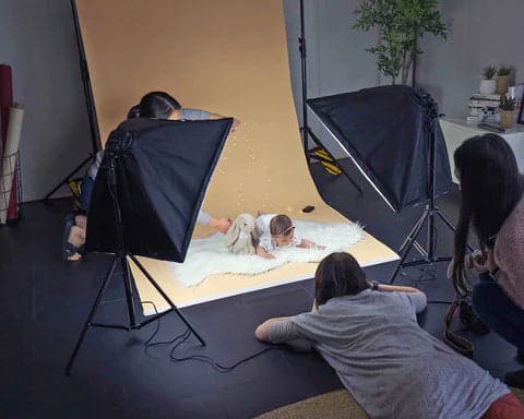 'Bare Nudes' Collection Half Length Photography Studio Paper Backdrop Set (1.36 x 10M)