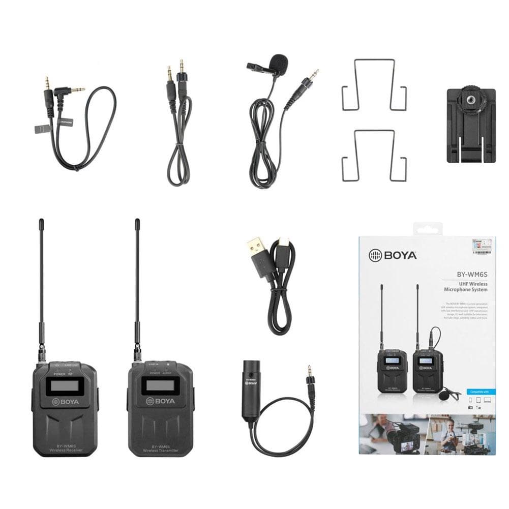 Boya BY-WM6S UHF Wireless Microphone System